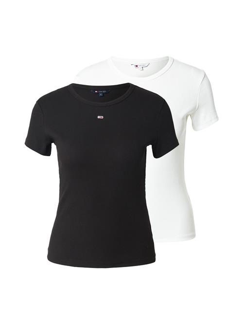 Tommy Jeans Shirts 'ESSENTIAL'  sort / hvid