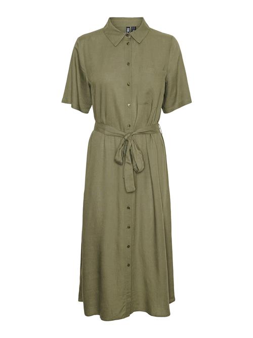 PIECES Blusekjole 'PCPIA'  oliven / mørkegrøn