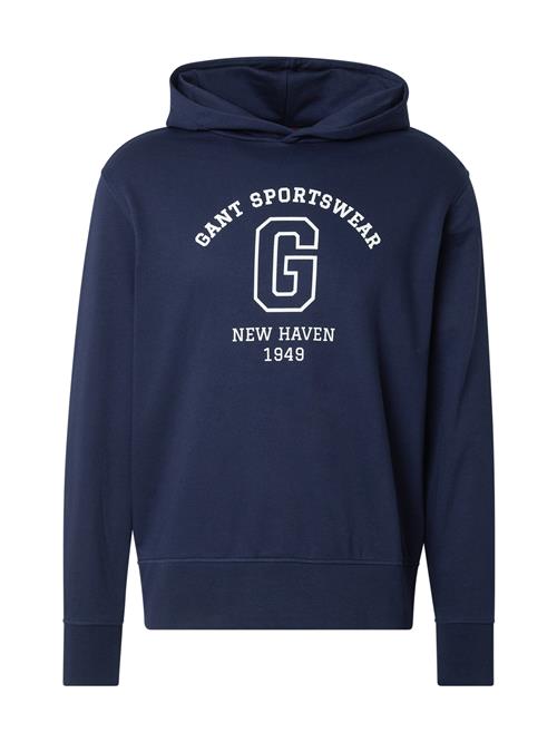 GANT Sweatshirt  mørkeblå / hvid
