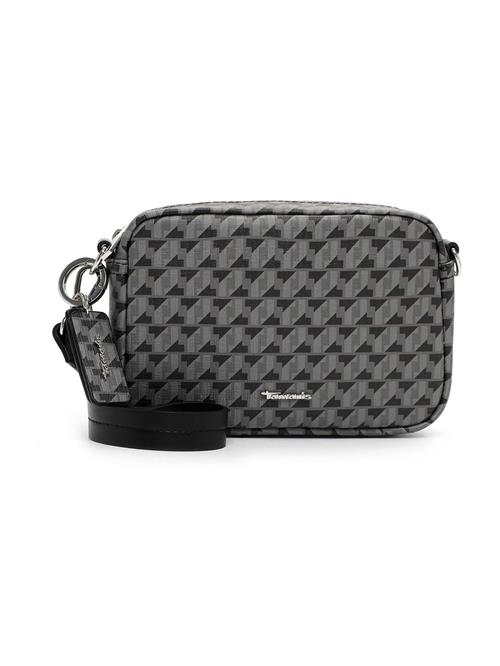 Tamaris Skuldertaske 'Francesca'  grå / sort