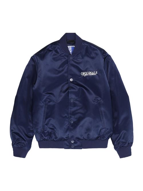 Jack & Jones Junior Overgangsjakke 'JORBoston'  marin / hvid