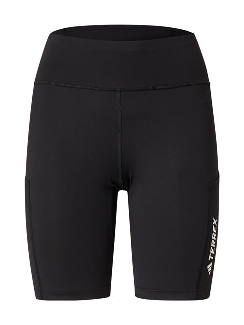 ADIDAS TERREX Udendørs bukser  sort / hvid