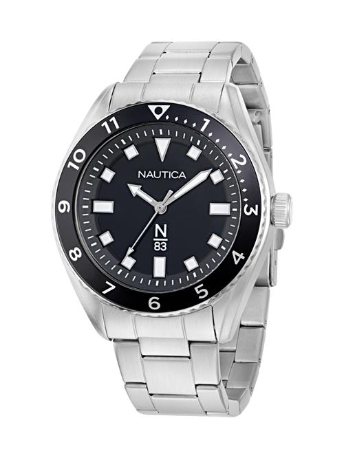 NAUTICA Analogt ur 'Finn World'  sort / sølv