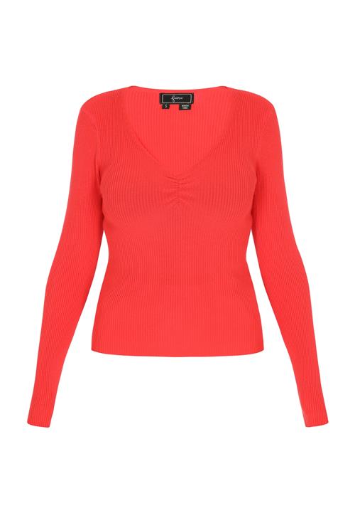 faina Pullover 'Comfortable'  orangerød
