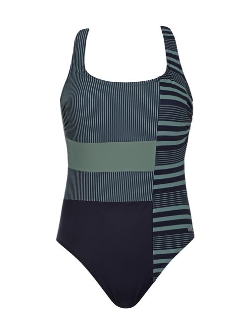 VIVID Badedragt  mørkeblå / grøn