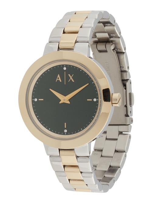 ARMANI EXCHANGE Analogt ur  guld / mørkegrøn / sølv