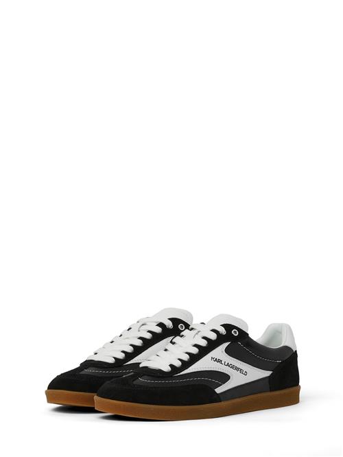 Karl Lagerfeld Sneaker low 'KANDIDATE NIEDRIGE SPITZEN-SNEAKERS'  sort / hvid