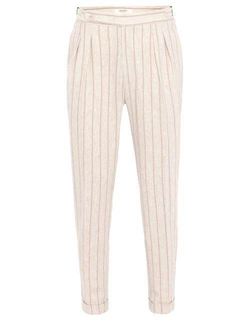 Antioch Bukser med lægfolder  beige / brun