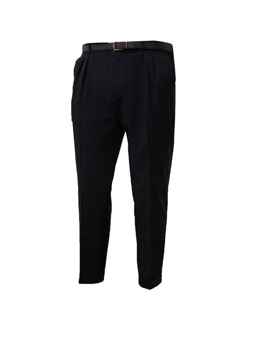 Antioch Bukser med lægfolder  antracit