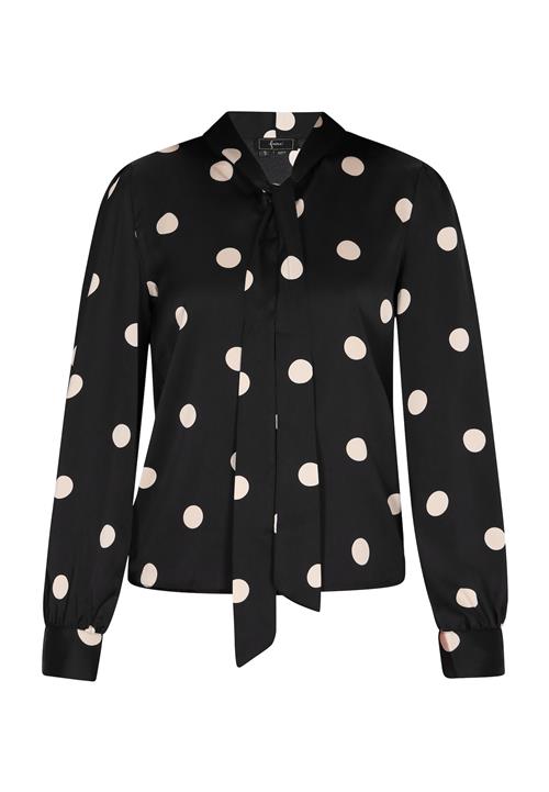 faina Bluse  lysebeige / sort