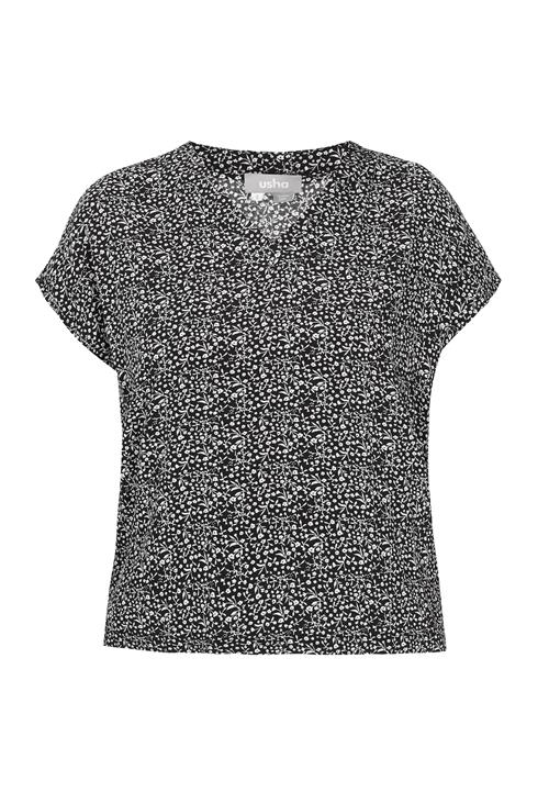 Usha Bluse  sort / hvid