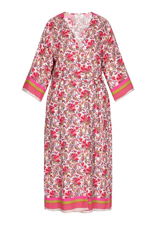 usha FESTIVAL Kimono 'Fashion Look'  sennep / lilla / pink / rød / hvid