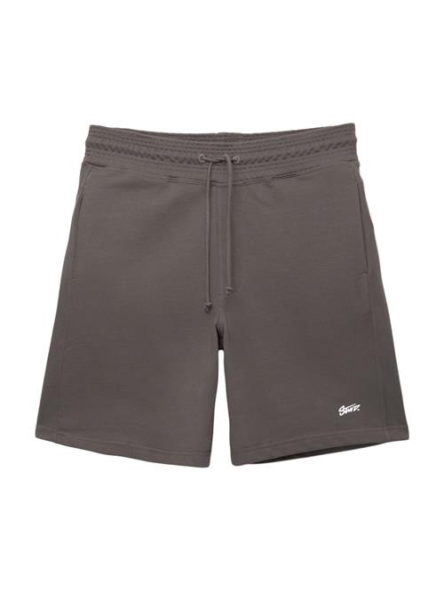 Pull&Bear Bukser 'STWD'  mudderfarvet / hvid