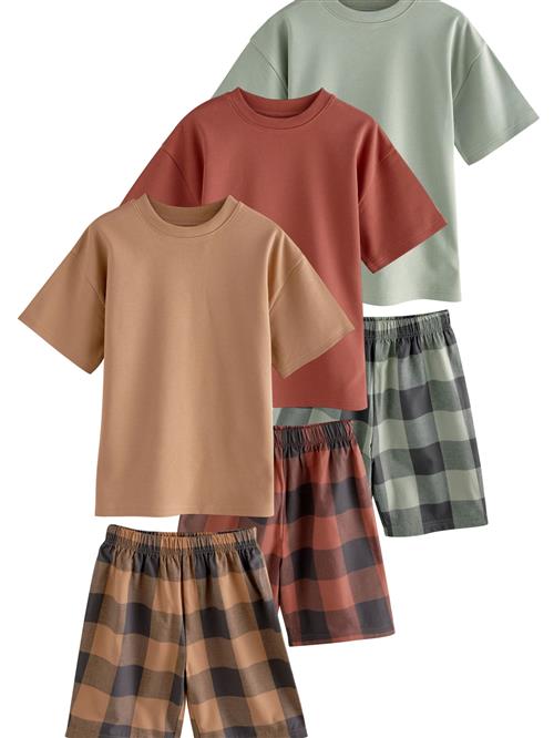 Next Nattøj  navy / lyseblå / rustbrun / grøn