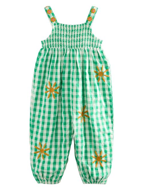 Next Overall  camel / grøn / hvid