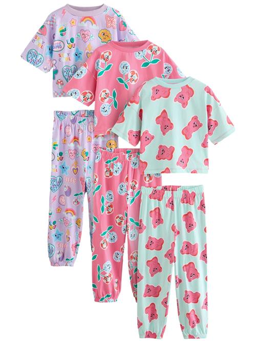 Next Nattøj  mint / lyselilla / pink
