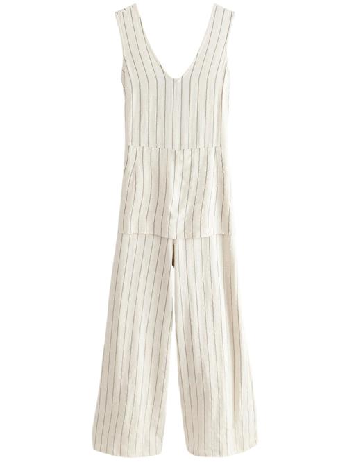 Next Jumpsuit  gul-meleret / sort-meleret / naturhvid