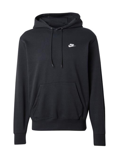 Nike Sportswear Sweatshirt 'Club Fleece'  sort / hvid