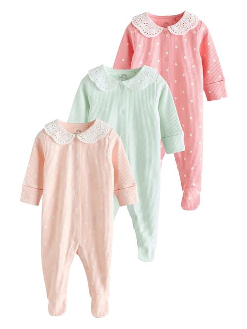 Next Nattøj  lysegrøn / lyserød / pitaya / hvid