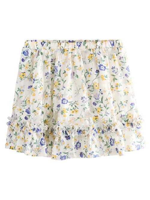 Next Nederdel  gul / lilla / hvid