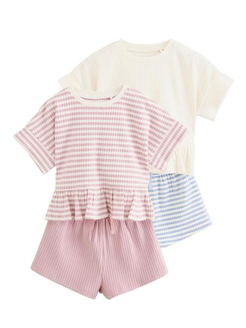 Next Sæt  ecru / lyseblå / gammelrosa