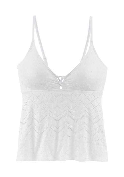 LASCANA Tankini-overdel  hvid