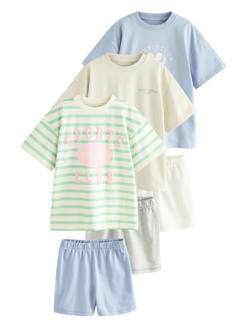 Next Nattøj  lyseblå / greige / lysegrøn / hvid