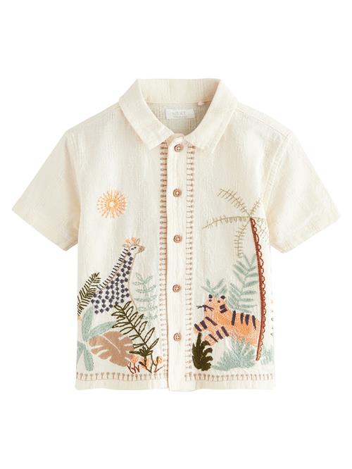 Next Skjorte  ecru / brun / orange