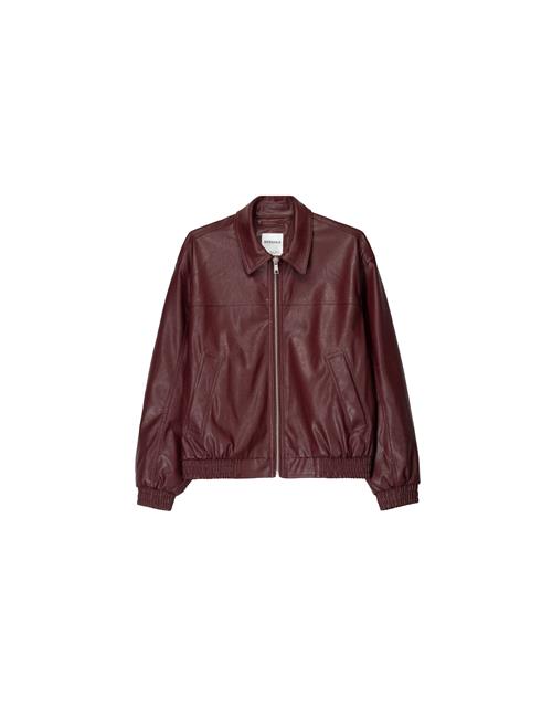 Bershka Overgangsjakke  vinrød