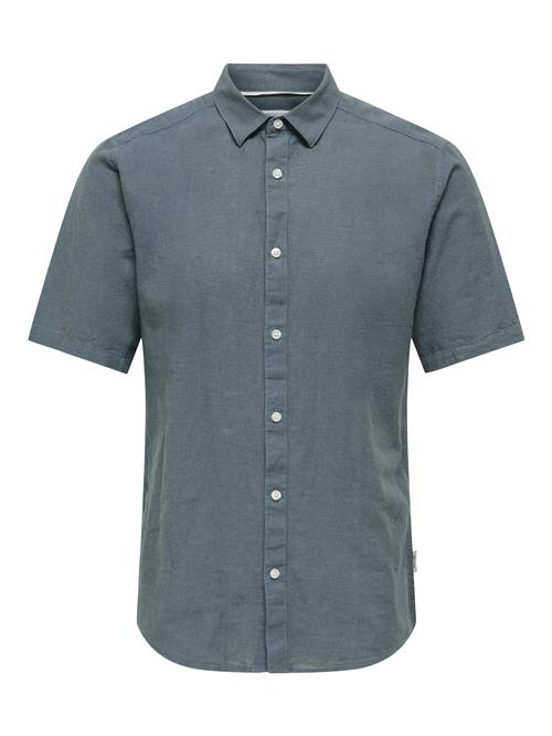 Only & Sons Skjorte 'ONSCaiden'  cyanblå