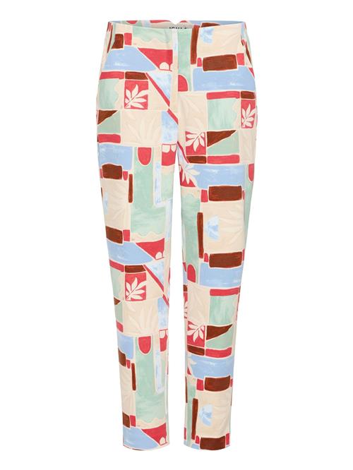 ICHI Bukser 'IHKate'  beige / lyseblå / rød / mørkerød