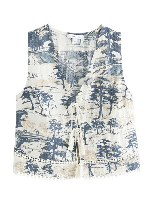 Next Vest  beige / navy / hvid