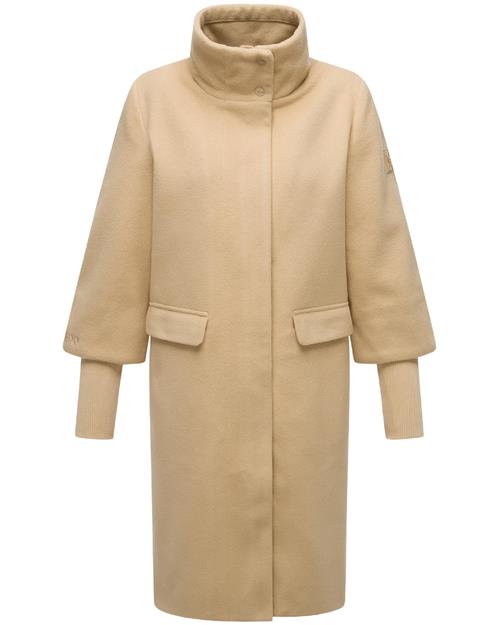 NAVAHOO Overgangsfrakke 'Polarblüte 14'  beige