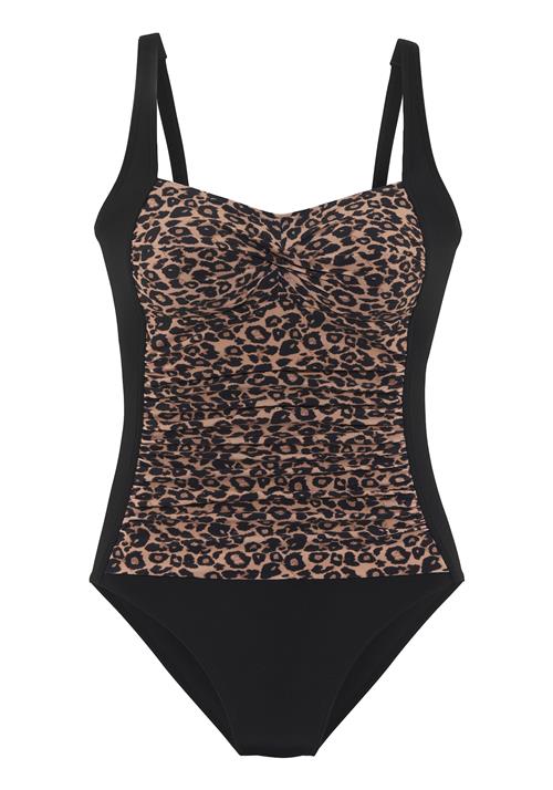 VIVANCE Badedragt  brun-meleret / sort