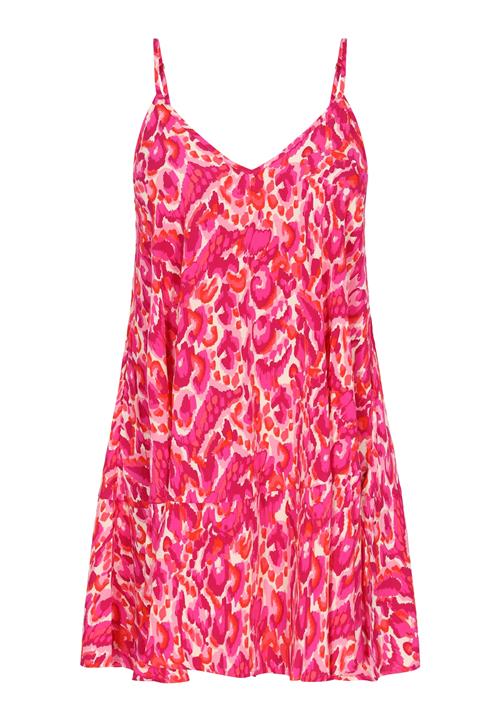 MYMO Sommerkjole  ecru / lilla / magenta / hvid