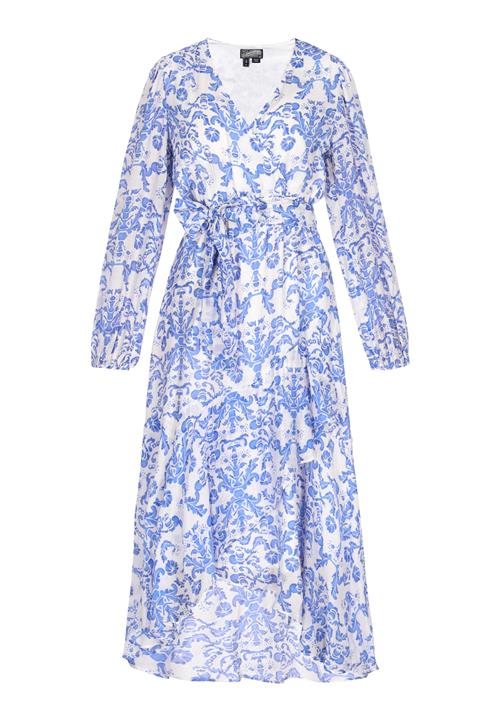 DreiMaster Vintage Kjole 'Fashion Look'  blå / hvid