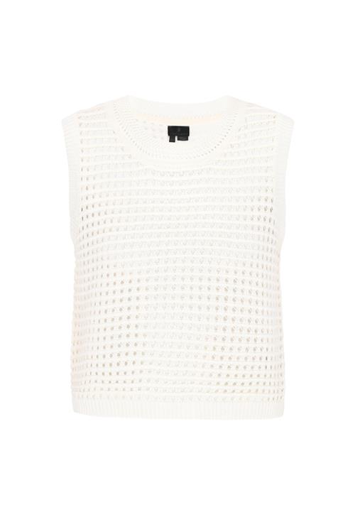 DreiMaster Klassik Strikvest  hvid