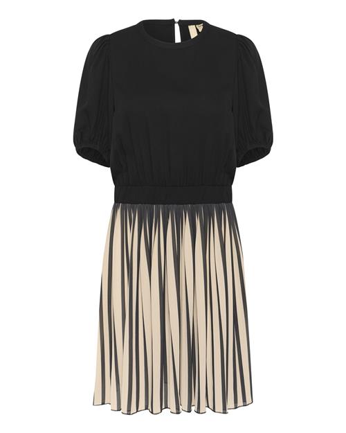 CULTURE Kjole 'Cain'  beige / sort