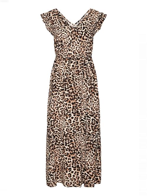 b.young Kjole 'BYJoella'  beige / karamel / sort