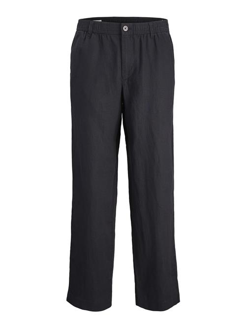 JACK & JONES Lærredsbukser 'JPSTKarl Lawrence'  sort