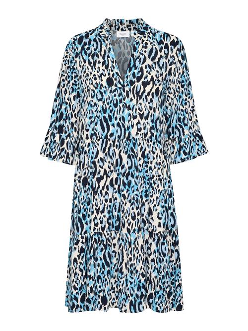 SAINT TROPEZ Kjole 'Eda'  azur / lyseblå / greige / sort