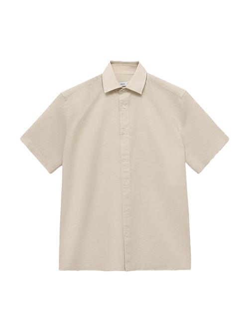 MANGO MAN Skjorte 'ANTS'  lysebeige