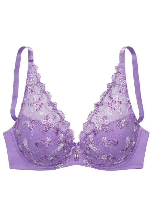 LASCANA BH  grøn / lyselilla / hvid