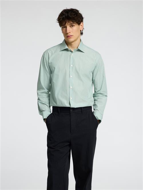 SELECTED Skjorte  grøn / hvid