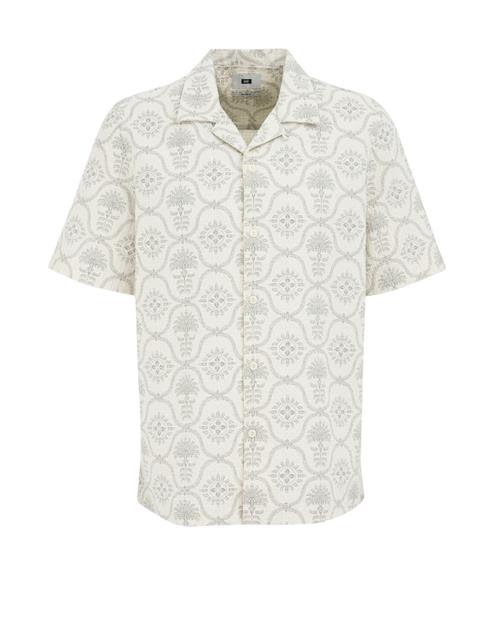 WE Fashion Skjorte  grå / offwhite