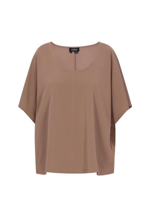 usha BLACK LABEL Bluse 'Classic Look'  mørkebeige