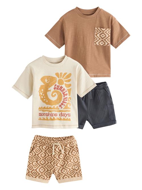 Next Sæt  beige / sand / brun / antracit