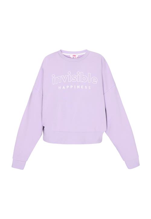MYMO Sweatshirt 'Back To School'  lyselilla / hvid