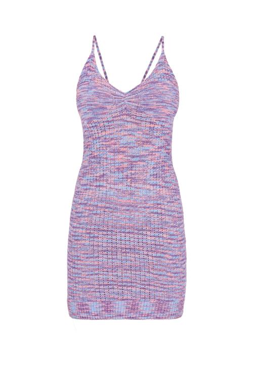 MYMO Strikkjole 'Spring Summer'  blå / lilla / lyserød