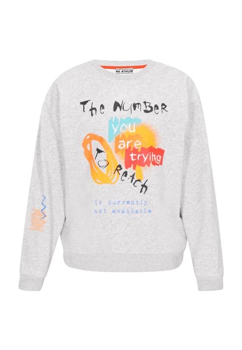 Mo ATHLSR Sweatshirt 'Back To School'  himmelblå / grå-meleret / orange / sort